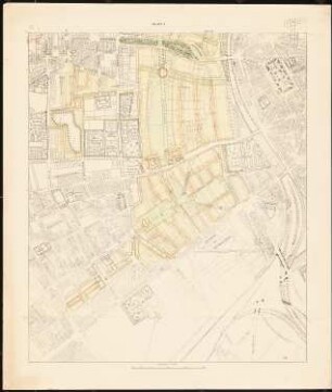 Wettbewerb zur Bebauung des Inneren Rayons, Köln: Grundplan 1:2500 Blatt 1