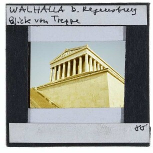 Donaustauf, Walhalla : Blick von Treppe