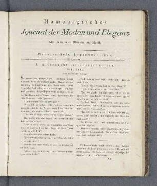 Neuntes Heft.