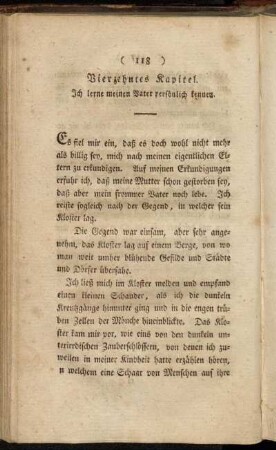 Vierzehntes Kapitel. Ich lerne meinen Vater persönlich kennen.