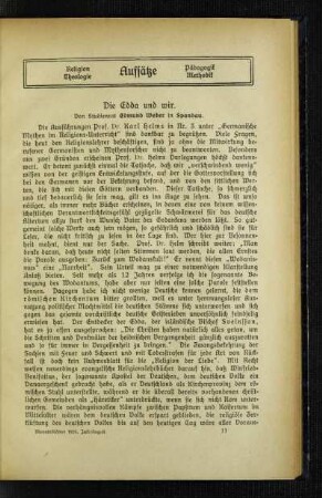 ¬Die¬ Edda und wir : Edda und wir