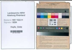 Entnazifizierung Grete Hopfe , geb. 03.09.1901 (Fuersorgerin)