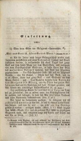 Historischer Katechismus oder: Der ganze Katechismus in historisch-wahren Exempeln für Kirche, Schule und Haus, 1. Erstes und zweites Hauptstück