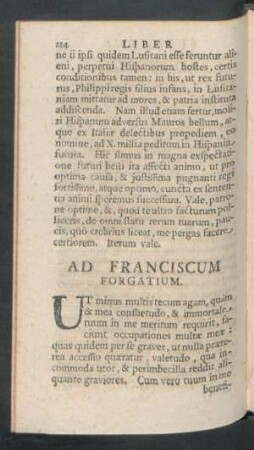 Ad Franciscum Forgatium