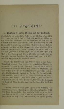 Die Urgeschichte