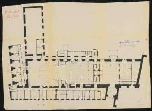 Landgräfliches Opernhaus (auch Landestheater Kleines Haus), Darmstadt: Grundriss 1:100