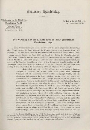 50. Jahrg. Nr. 12., ... den 27. Mai 1910