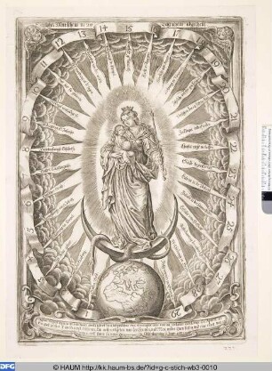 Madonna mit dem Kind im Strahlenkranz