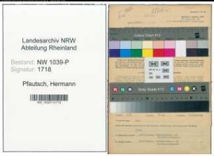 Entnazifizierung Hermann Pfautsch , geb. 29.09.1901 (Schlosser)