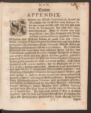 Dritter Appendix