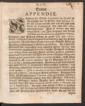 Dritter Appendix