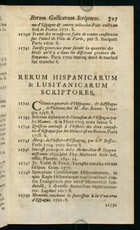 727-730, Rerum hispanicarum & lusitanicarum scriptores