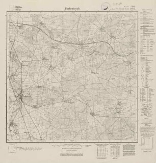 3130 (alte Nr.: 1607) Bodenteich, Meßtischblatt (4cm - Karte)
