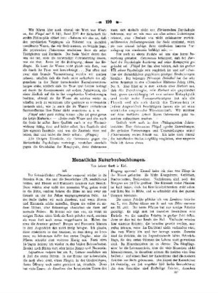 Monatliche Naturbeobachtungen
