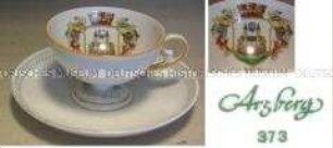 Andenkentasse mit Untertasse