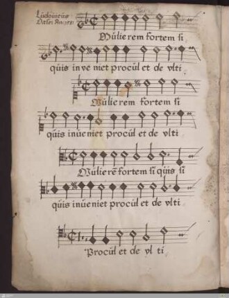 Ludovicus Daser Anno 1581 : Mulierem fortem si quis