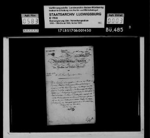 Bildung der israelitischen Kirchengemeinden und Rabbinatsbezirke