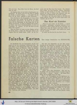 Falsche Karten.