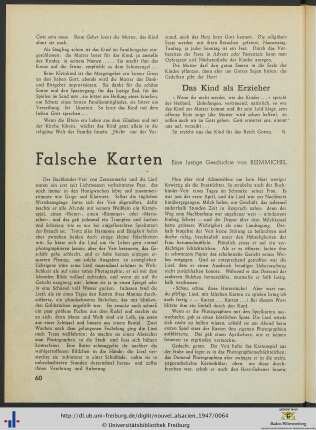 Falsche Karten.