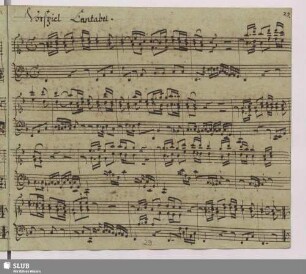 23. Anonymus: Vorspiel. Cantabel.