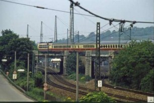 Stuttgart Bad Cannstatt Ferngleisbrücke Lok Baureihe 103 TEE Rheingold