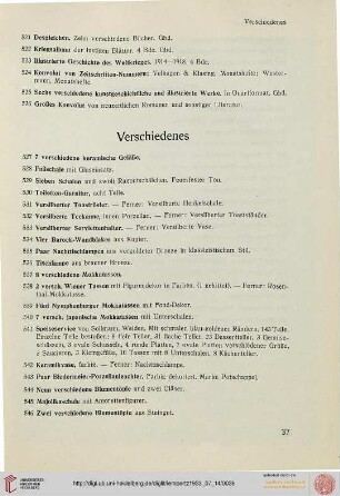 Verschiedenes (Nr. 527-549)