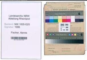 Entnazifizierung Aenne Fischer , geb. 08.06.1902 (Kauffrau)