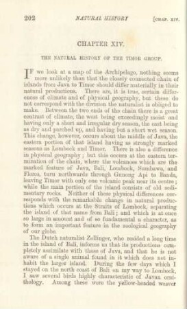 Chapter XIV. The natural history of the Timor group