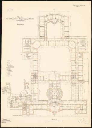 Regierungsgebäude, Potsdam: Grundriss Erdgeschoss 1:150