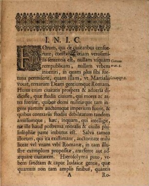 De excidio Iudaeorum ac Hierosolymae sub Aelio Hadriano principe dissertatio