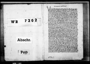 Der Generalvikar des Bischofs Otto von Konstanz beurkundet und bestätigt die Statuten der Bruderschaft des Landkapitels Blaubeuren.