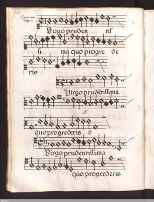 Clemens non Papa : Virgo prudentissima