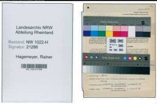 Entnazifizierung Rainer Hagemeyer , geb. 29.08.1919 (Lehrer)
