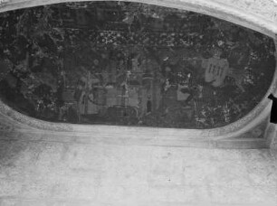 Gewölbedekoration der Sala de los Reyes mit höfischen Szenen — Ritterspiele