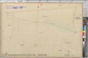 Büngern (Rhede), Umlegung Büngern, Zuteilungskarte Bocholt Flur 68 (69)