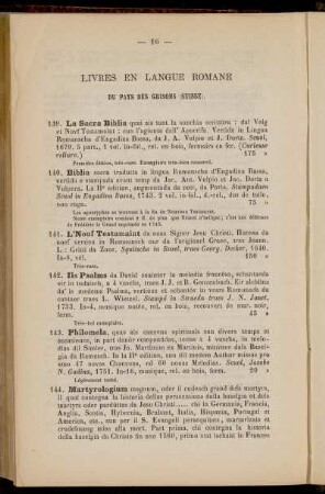 Livres en langue romane du Pays des Grisons (Suisse)