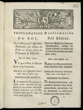 1-23, Proclamation Du Roi...