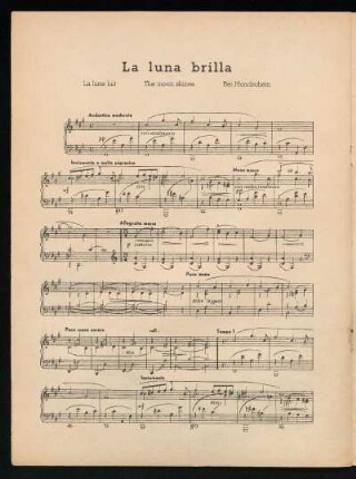La luna brilla : La lune luit - The moon shines - Bei Mondschein
