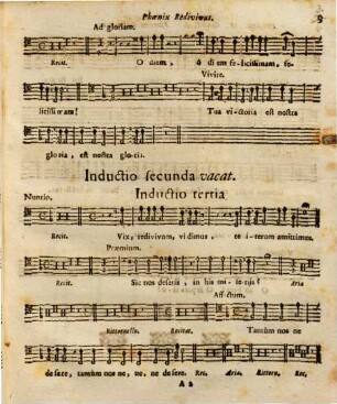 THEATRUM SOLITUDINIS ASCETICAE, SIVE DOCTRINAE MORALES PER CONSIDERATIONES MELODICAS Ad Normam sacrorum Exercitiorum S. P. IGNATII Compositae, & in Alma Sodalitate B. V. MARIAE ab Angelo salutatae Monachij Per Verni Jejunij Dies Dominicas Horis pomeridianis in Theatro exhibitae Nunc ad plurium utilitatem in Lucem datae. à P. FRANCISCO LANG Soc. JESU ejusdem Sodalitatis pro tempore PRAESIDE, Et in Modulos reductae ab artis Musicae Magistris, quorum Nomina sequens folium ostendit. Cum facultate Superiorum. Venales prostant apud Joannem Hibler Bibliopolam Monachij, 6,3. Bassus tertius