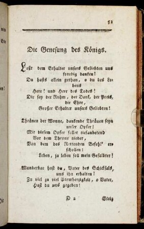 Die Genesung des Königs