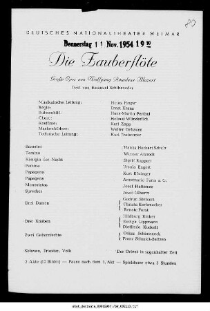 Die Zauberflöte