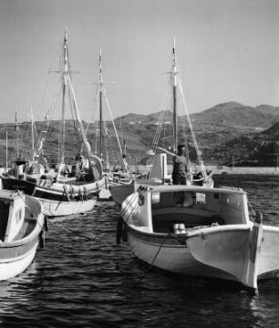 Mykonos. Segelboote im Hafen