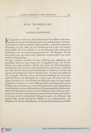 Das Madrigal