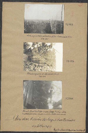 Französisches 9 cm Geschütz aus Maubeuge bei Wegnahme des Sachsenwaldes von der deutschen Artillerie verwendet
