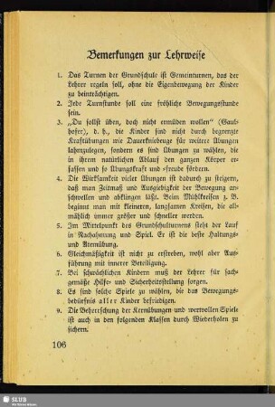 Bemerkungen zur Lehrweise