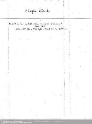 Shoghi Effendi