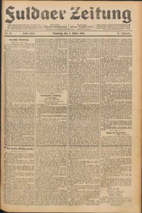 Ausgabe vom Dienstag, den 03. März 1914.
