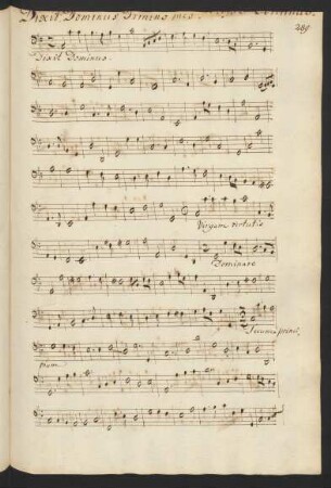 Dixit Dominus; V (X), bc; C-Dur; LWV 77-3
