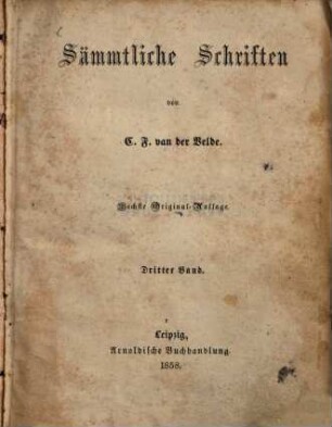 Sämmtliche Schriften, 3