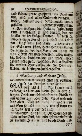 5. Sendung und Geburt Jesu.